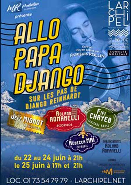 Affiche spectacle Allo papa Django