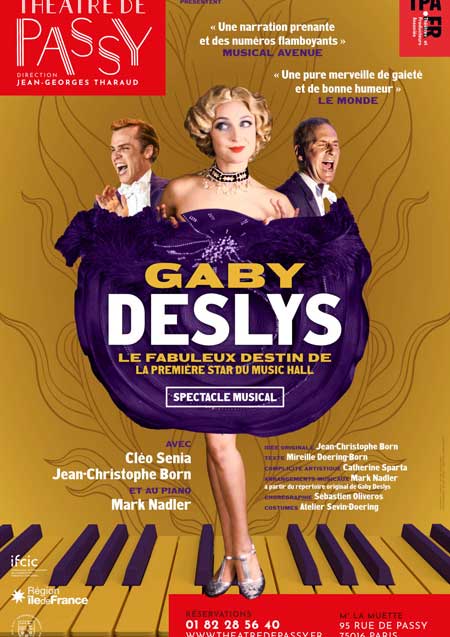 Affiche spectacle Gaby Deslys